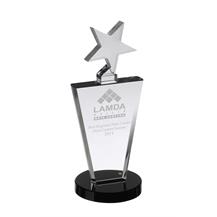 AC100 Engraved Optical Crystal Star Award